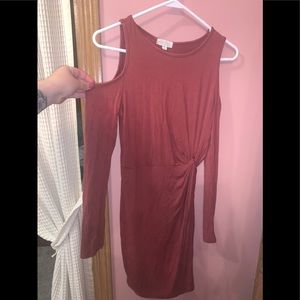 Off shoulder open long sleeve